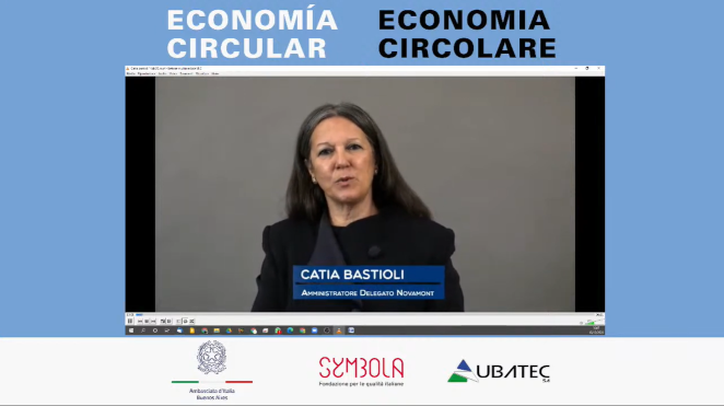 Catia Bastioli among the guests of the webinar “ECONOMÍA CIRCULAR”, organized by Symbola and Italian Embassy in Argentina